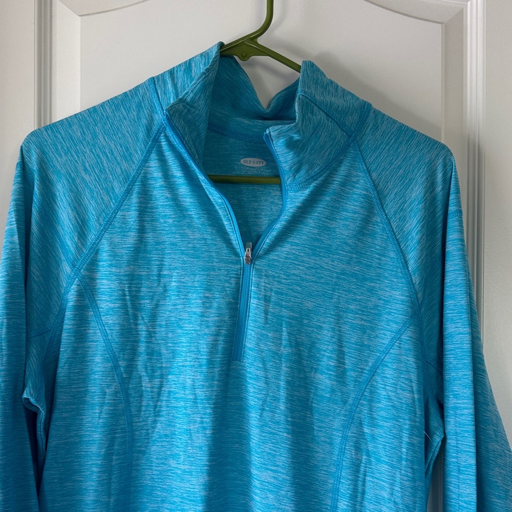 NWOT Old Navy Women's Turquoise Long Sleeve Top / M22 - Picture 2 of 6